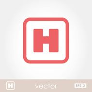 hospital sign icon N2