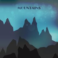 Abstract colorful Mountains N2