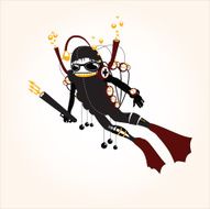 scuba diver monster