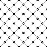 Seamless simple pattern with flowers