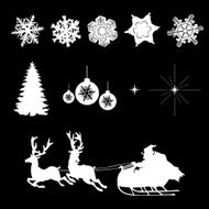 christmas silhouette