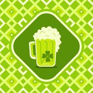 beer mug with clover N2