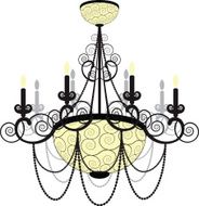 Chandelier Silhouette N6