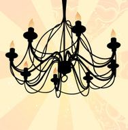 chandelier illustration