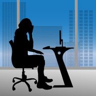 Vector silhouettes of man N46