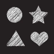 Black And White Geometric Shapes N3