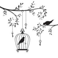 The bird in the cage
