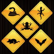 Yellow Signs - Animals