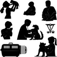 Pet and Vet silhouettes N2