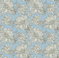 Seamless Pattern with floral ornament N118