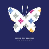 Vector colorful marble textured tiles butterfly silhouette pattern frame
