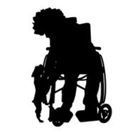 Vector silhouettes of man N49