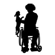 Vector silhouettes of man N50
