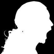 Vector silhouette of a man N401