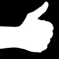 Vector silhouette of a hand N21