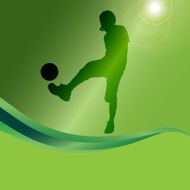 Vector silhouette of a man N408