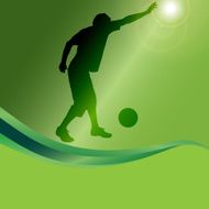Vector silhouette of a man N409
