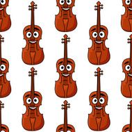 Seamless pattern of classical violins