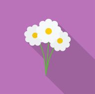 Flowers icon Flat style