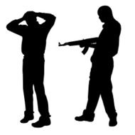 Vector silhouette of a man N420