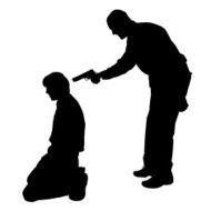 Vector silhouette of a man N422