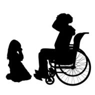 Vector silhouettes of family N107