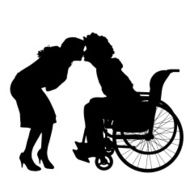 Vector silhouettes of couple N68