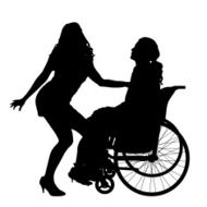 Vector silhouettes of couple N70