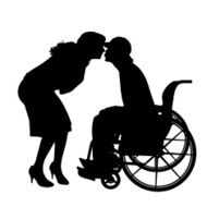 Vector silhouettes of couple N74