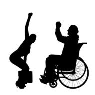 Vector silhouettes of couple N78