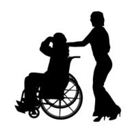 Vector silhouettes of couple N79