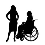 Vector silhouettes of couple N81