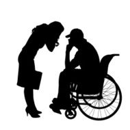 Vector silhouettes of couple N86