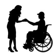 Vector silhouettes of couple N87
