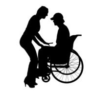 Vector silhouettes of couple N89