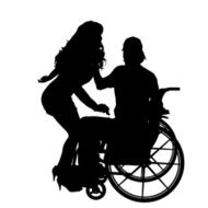Vector silhouettes of couple N92