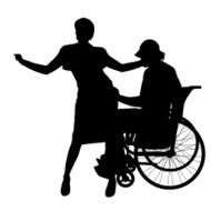 Vector silhouettes of couple N93
