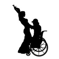 Vector silhouettes of couple N97