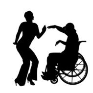 Vector silhouettes of couple N99