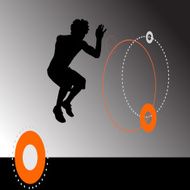 Vector silhouette of a man N429