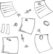 vector illustration stickers and buttons
