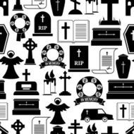 RIP and funeral background pattern