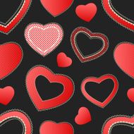 Valentine hearts seamless pattern N4