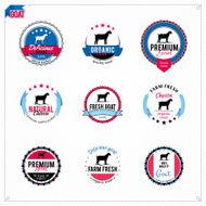 Vector Goat Labels