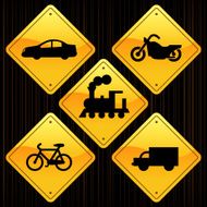 Yellow Signs - Transportation N2