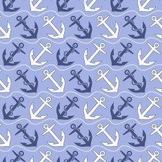 Seamless wallpaper pattern with anchor icons N2