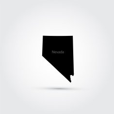 map of the U S state Nevada N2