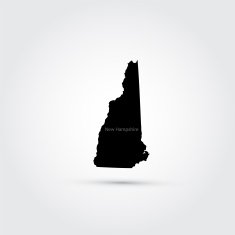 map of the U S state New Hampshire N2