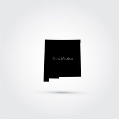 Map of the U S state New Mexico