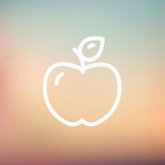 Apple thin line icon N2
